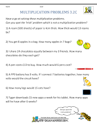 A times table is a chart with the answers to solve the following multiplication problems. Multiplication Word Problem Worksheets 3rd Grade