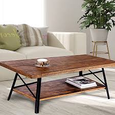 These coffee tables are the most popular models, often timeless pieces that fit with virtually any styled home and with striking looks that truly stand out. Olee Sleep 46 Cocktail Wood Metal Legs Coffee Table Rustic Brown Goldilocks Effect