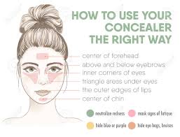 How To Apply Your Concealer The Right Way Infographic Chart