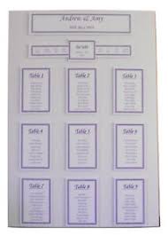 Details About Wedding Seating Plan Table Planner Chart A2 A3 Personalised Various Colours