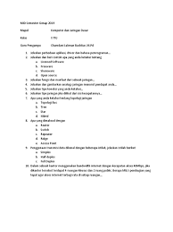 Check spelling or type a new query. Soal Ujian Semester Genap Komputer Dan Jaringan Dasar Beserta Jawaban