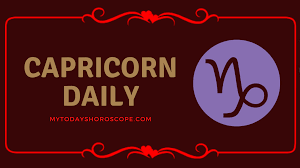 Maybe you would like to learn more about one of these? Capricorn Daily Horoscope Love Money Luck Career Health