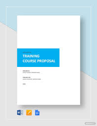 Training Course Proposal Template Free Pdf Word Doc Apple Mac Pages Google Docs Proposal Templates Business Proposal Template Training Courses