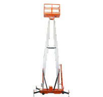 Square Telescopic Mast Lift Aluminium Mast Lift 6m Single Mast Alloy Lift  Platform Telecopic Mast Lift