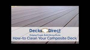 Maintain a deck that is dry and clean. How To Clean Composite Decking Youtube