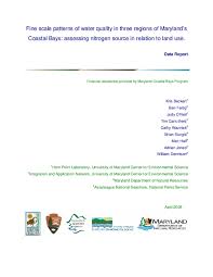 Pdf Fine Scale Patterns Of Water Quality In Three Regions