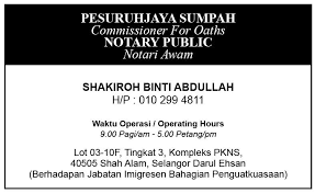 Pesuruhjaya Sumpah Notary Public Pkns Home Facebook
