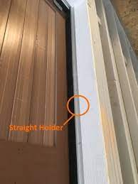 brush seals with a straight holder seal up the sides of the barn door exterior barn doors barn door door sealing
