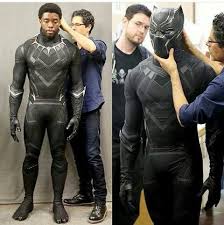 Chadwick Boseman S Black Panther Costume Test For Captain America Civil War Andrew Gifford Marvel Comics Avengers Mac
