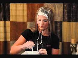 How To Highlight Your Hair With A Cap Really Want To Do This Diy Highlights Hair Hair Highlight Cap Frosted Hair