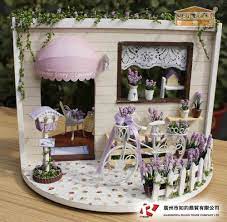 aliexpress com comprar jardin bricolaje en el lavender air w musica movimiento casa muneco de m dollhouse miniatures diy dollhouse miniatures miniature diy