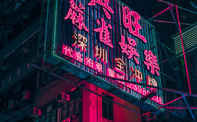 Download Wallpapers Hong Kong 4k Neon Billboard Buildings China Asia Besthqwallpapers Com Neon Wallpaper Neon City Wallpaper