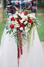 Christmas white green and blue wedding bouquets. 27 Traditional And Modern Christmas Wedding Bouquets Weddingomania