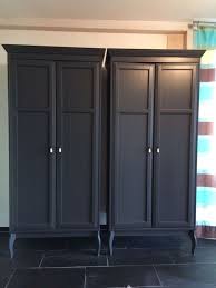 Armoire porte coulissante vitree ikea appiar io. Armoire Ikea Edland Bois Gris Fonce Acheter Sur Ricardo