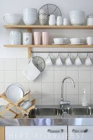 White Styling Of An Ikea Varde Shelf Kitchen Wall Shelves Home Decor Trends Open Kitchen Shelves