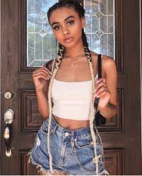 Pin By Talisha Harris On Hair Festival Braids Braids With Extensions Two Braid Hairstyles