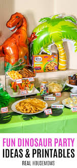 Find out how to lay on the perfect spread. Fun Dinosaur Party Ideas Printables Real Housemoms