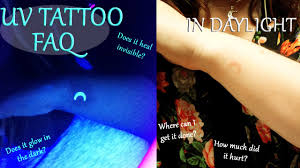 But if you really want to get a distinctive image, then you have the ability to make the invisible tattoo. 6 Month Uv Black Light Ink Tattoo Update Fading Visibility Youtube