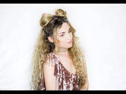 Create loose curls in your hair from middle of the head towards full length. Cute Hairstyle For Curly Hair Youtube