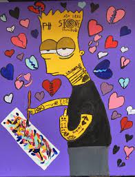 Homer simpson bart simpson lisa simpson marge simpson peter griffin, simpsons png is a. Overgrown Bart Simpson Painting By Ryan Lee Hughes Saatchi Art