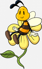 character bee on flower fly guy and bee drawing honey bee cartoon bee painting