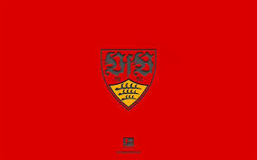 Aktuelle spiele, liveticker und ergebnisse nachlesen. Download Wallpapers Vfb Stuttgart Red Background German Football Team Vfb Stuttgart Emblem Bundesliga Germany Football Vfb Stuttgart Logo For Desktop Free Pictures For Desktop Free