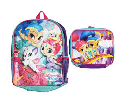 Nickelodeon Shimmer Shine Girls 2 Piece Backpack Purple