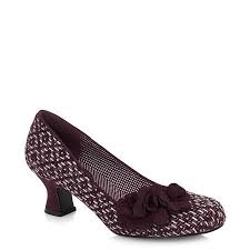 Ruby Shoo Petra 09133 80 Burgundy Heeled Shoes