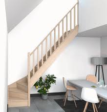 Escalier 1 4 Tournant Droit En Sapin Brico Depot