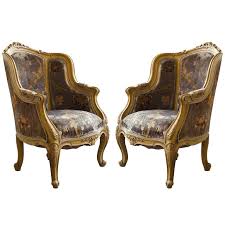 Pair Louis Xiv Style French Antique Bergere Arm Chairs At 1stdibs French Style Furniture Chair Period Furniture