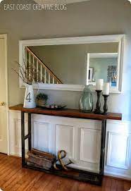 Wood And Metal Console Table From Scraps Knockoffdecor Com Diy Console Table Home Decor Decor