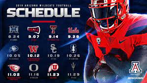 2019 Arizona Wildcats Football Schedule Team Schedule Ncaa Football Teams Arizona Wildcats Football