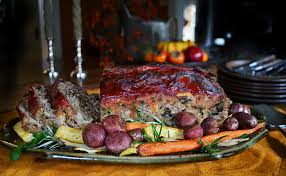 Form into loaf shape in a large roasting pan. Grandma S Meatloaf Andrew Zimmern