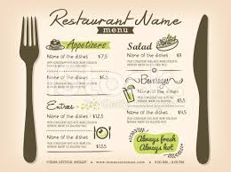 Restaurant Placemat Menu Design Template Layout Modeles De Menu Cartes De Menu Table De Restaurant