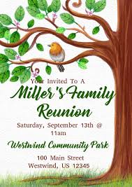 Sometimes reunions are held regularly, for example on the same date of every year. Family Reunion Template Postermywall
