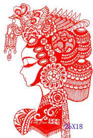 燕子手工艺的花旦脸谱剪纸 纸艺网 chinese embroidery types of art art