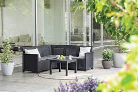 Комплект мебели keter bahamas weekend set (графит, коричневый). Emma 5 Seater Corner Smooth Armrest With Classic Table Sklep Curver Lifestyle