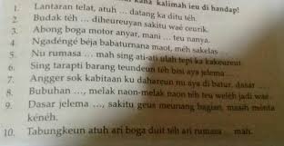 Ngadu kaleci, beklen, sapintrong, gatrik, jajangkungan jsb. Lengkapi Titik Titiknya Dengan Jawaban A Ngegel Curuk B Hujan Cipanon C Ipis Biwir D Lesang Brainly Co Id