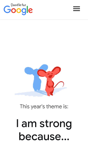 Golding found out he won the annual contest for students from google ceo sundar pichai. A Todos Nuestros Estudiantes Les Invitamos A Participar Del Concurso Doodle For Google El Tema De Este Ano Es I Am Strong Because Te Interesa Aqui Las Instrucciones Escuela Secundaria De