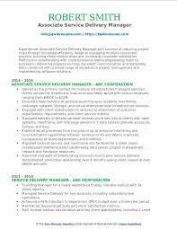 Service Delivery Manager Resume Samples | Qwikresume