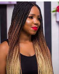 Braided 3 Tone Wig Pls Chose Your Colors The Length In The Etsy In 2021 African Braids Hairstyles Braids For Black Hair Blonde Box Braids