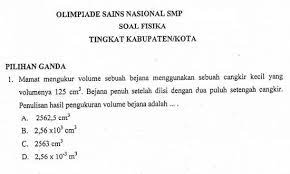 Berikut mari kita diskusikan soal dan pembahasan osn 2019 tingkat kabupaten mata pelajaran matematika untuk tingkat smp. Soal Osn Fisika Smp 2019 Tingkat Kabupaten Kota Lengkap Dengan Pembahasannya