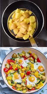 Veggie Breakfast One Pan Egg And Veggie Breakfast One Pan Egg Breakfast Recipe Loaded Veggie Breakfast Vegetarian Breakfast Recipes Healthy Breakfast Recipes