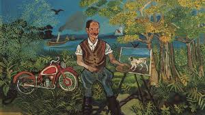 Aquila con volpe, (1944, olio su. Antonio Ligabue Wall Street International Magazine