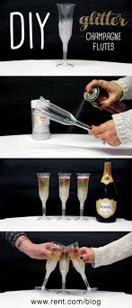 Diy Apartment Ideas Upgrades Rent Blog Glitter Champagne Champagne Champagne Flutes Diy