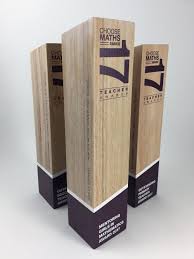 Timber Sculptural Award Bespoke Design Trophy With Custom Print Created By Artisaned Awards Trophy Design Plaque Design Wood Trophies