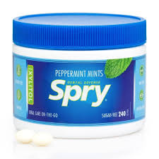 Spry Xylitol Peppermint Sugar-Free Mints, Oral Health,Gluten-Free, Stop Bad  Breath 240 Count 1 Pack - Walmart.com