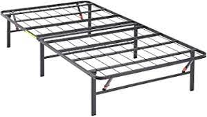 Sold by ami ventures inc. Amazon Com Amazon Basics Foldable 14 Metal Platform Bed Frame With Tool Free Assembly No Box Spring Needed Twin Furniture Decor