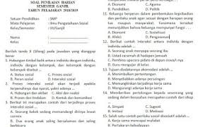 Jawaban soal ips kelas 7. Kumpulan Soal Penilaian Harian Ips Kelas 7 Semester Ganjil Bab 2 Kisi Kisi Uas