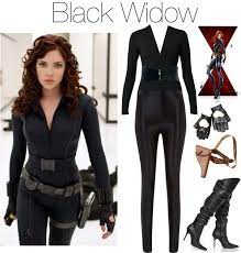Black Widow By Grungeclothes Liked On Polyvore Black Widow Halloween Costume Marvel Inspired Outfits Black Widow Costume
